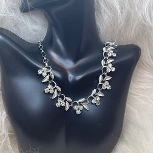 Cubic Zirconia Rhinestone Chocker Necklace